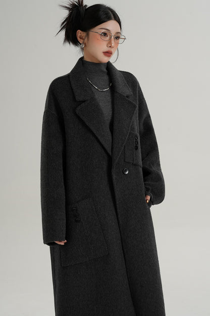 Pocket Design Wool Coat