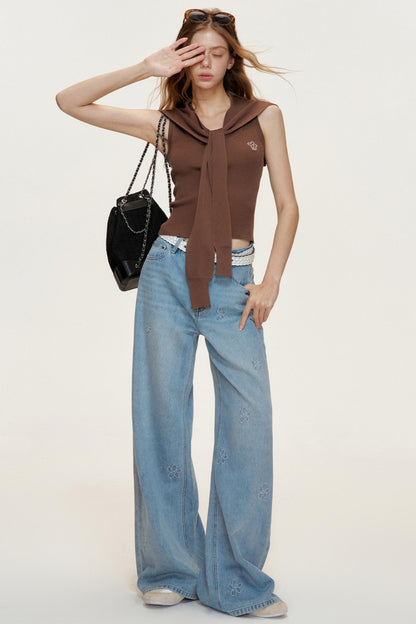 Navycore Tencel Yarn Cape Set