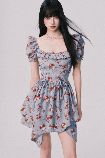 Deconstructed Square Collar Dress