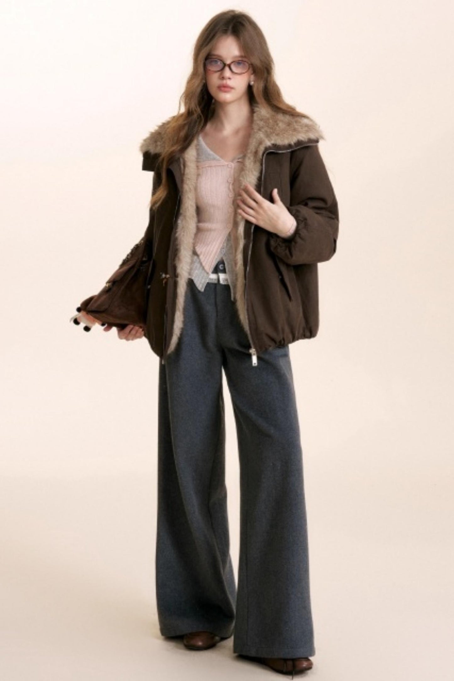 Romantic Lace Woolen Pants