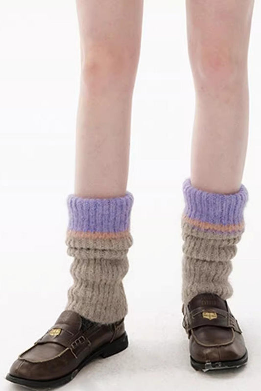 Color-Block Wool Socks