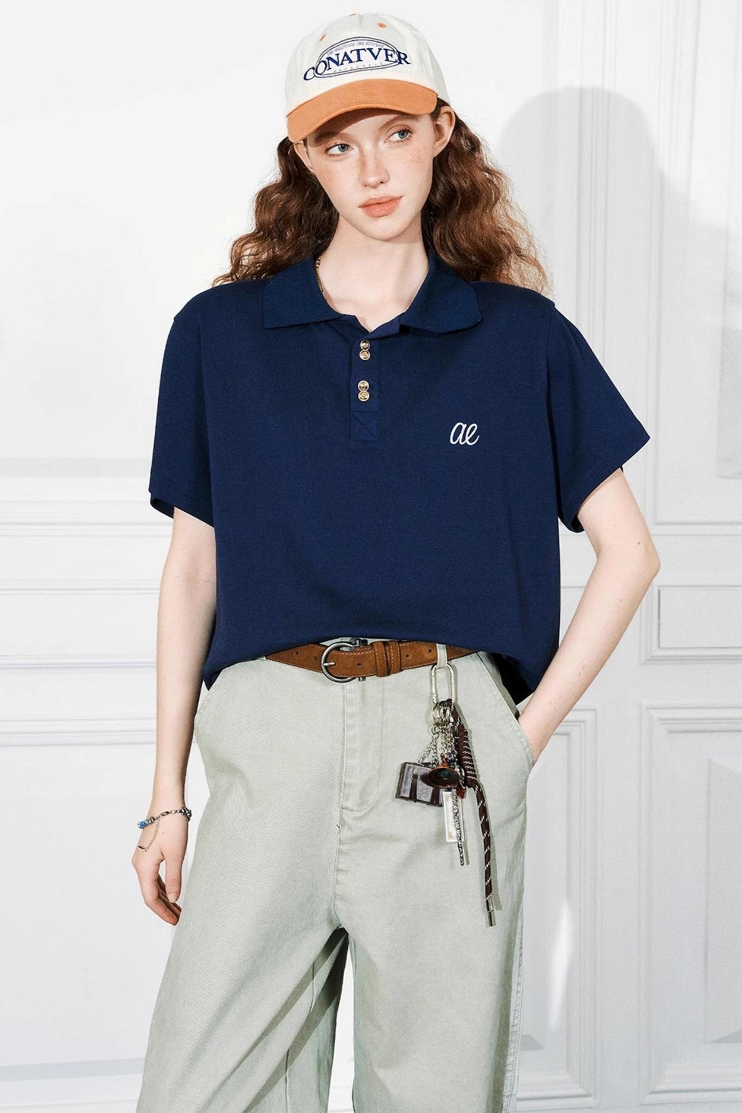 Embroidered Summer Polo Tee