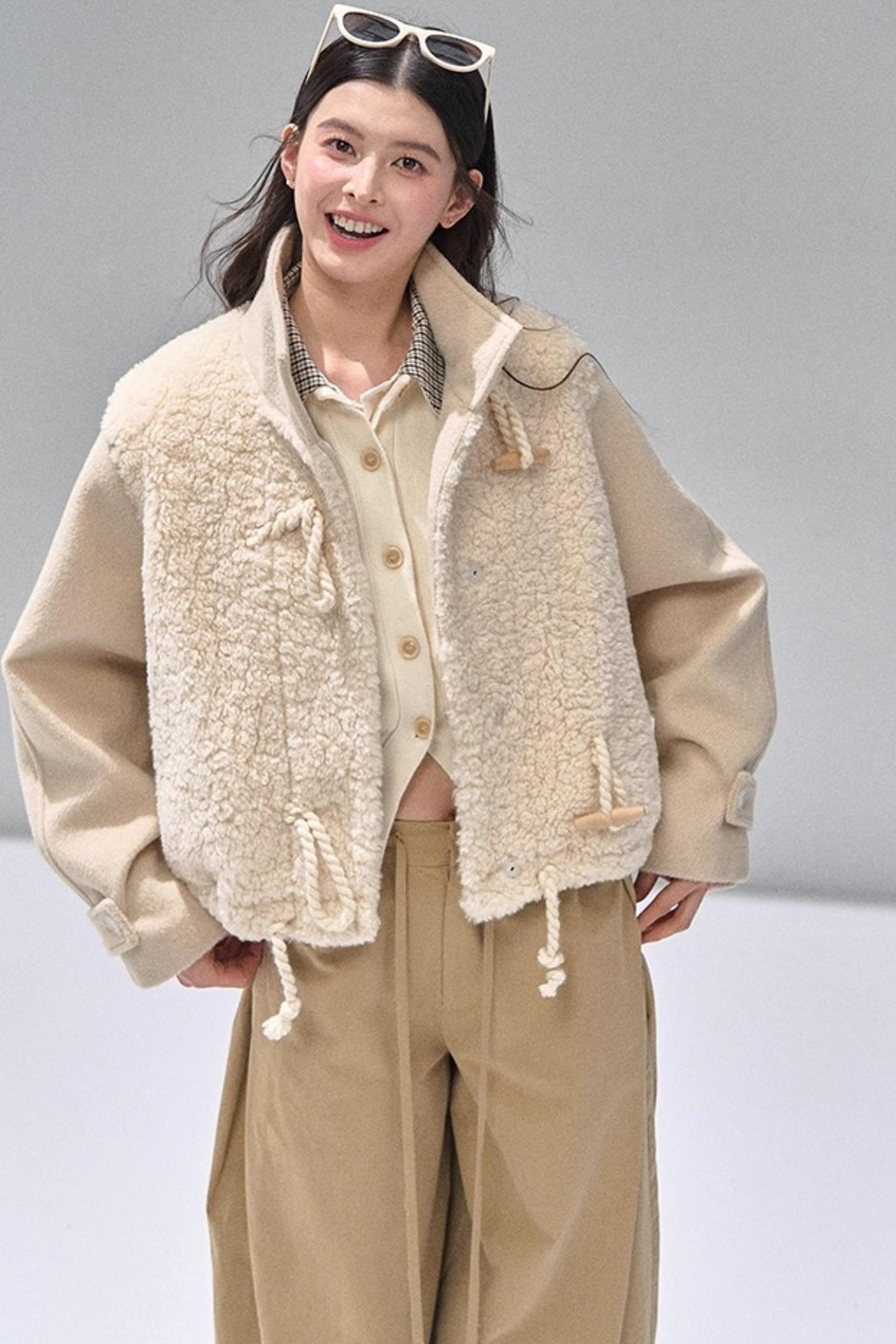 Toggle Button Woolen Coat