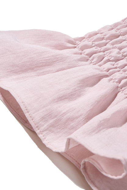 Sweet Mark Lace Short Sleeves Top