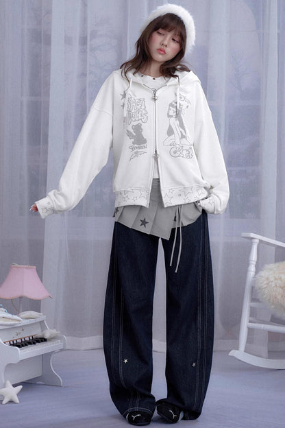 Dream Core Lace-Up Skirt