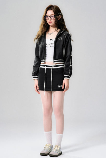 Butterfly Bow Jacket & Half Skirt Set-Up