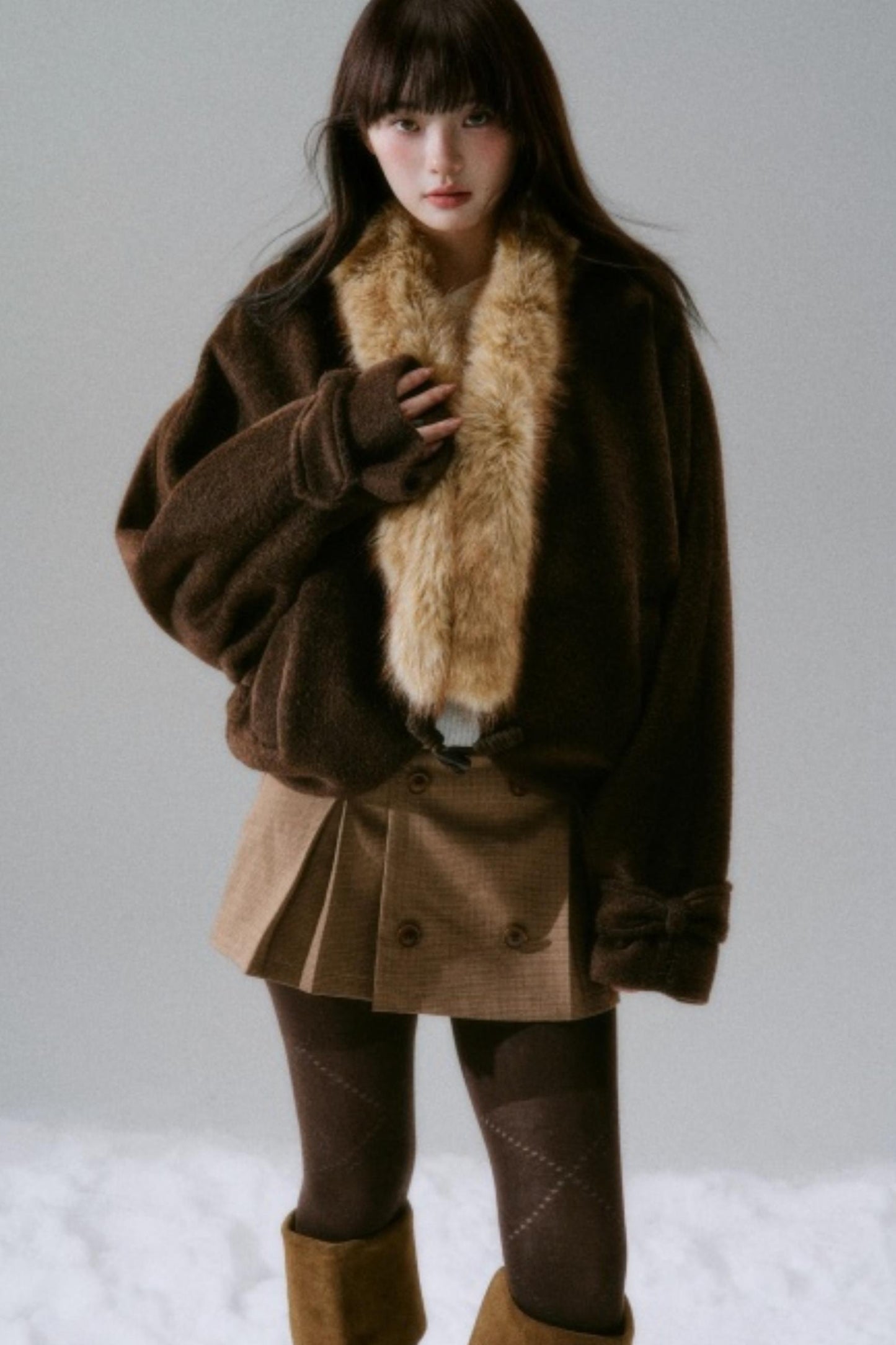 Lost Forest Woolen Cardigan Coat