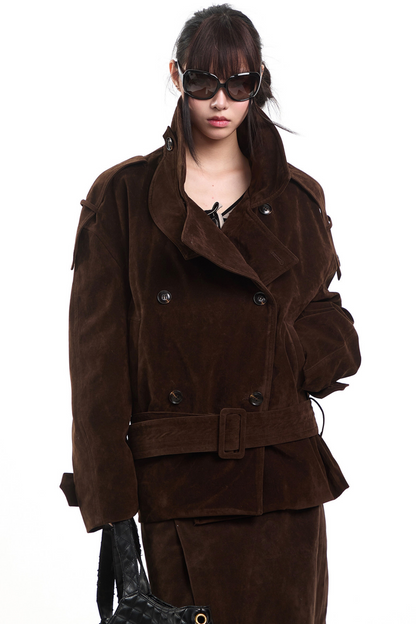 Retro Double-Breasted Cotton Jacket