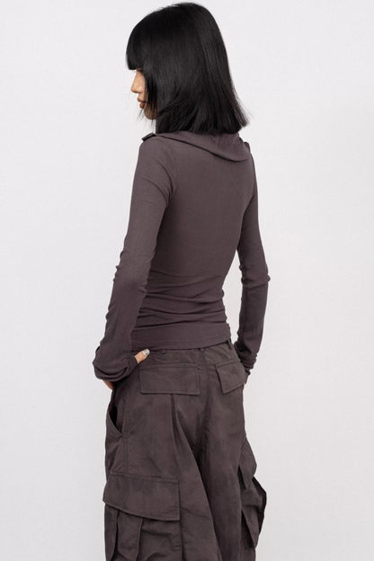 Spice Hooded Long Sleeve Tee