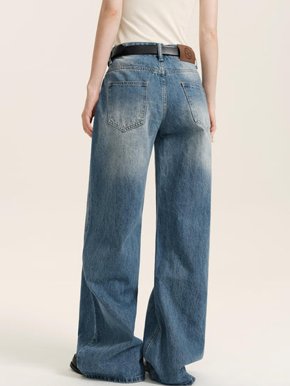 Light Blue Retro Mop Jeans