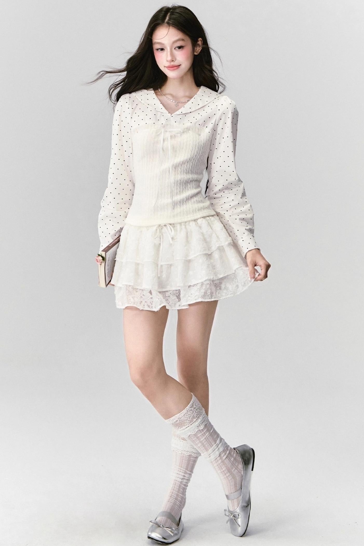 Patchwork Knit Shirt