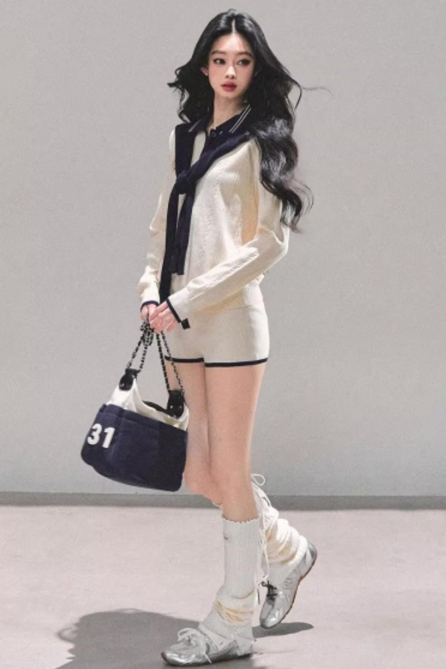 Morning Mist Knitted Suit Set-Up