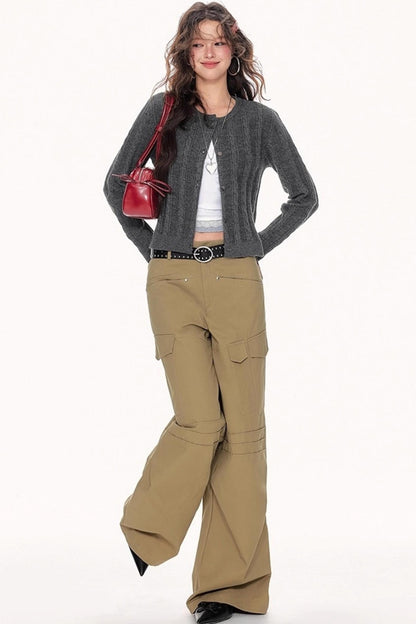 Fall Knitted Skirt Top Set-Up