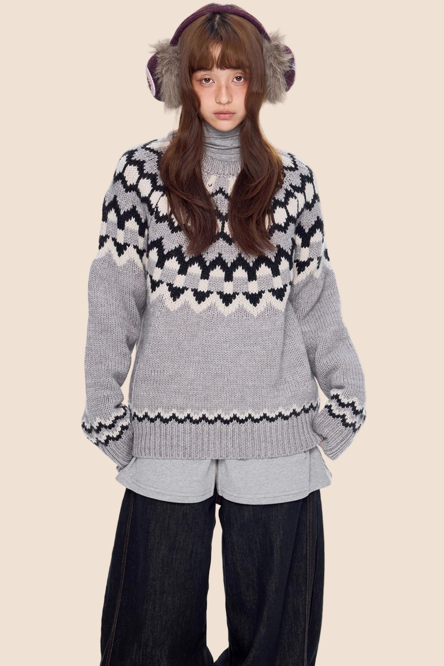 Fair Isle Knit Sweater