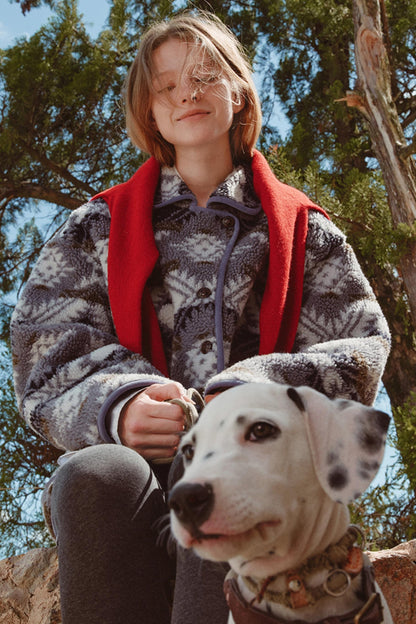 Fair Isle Lamb Wool Jacket