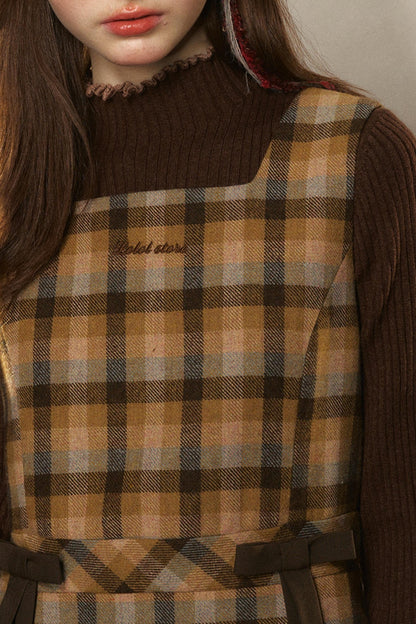 College Tweed Plaid Dress & Outer Set-Up