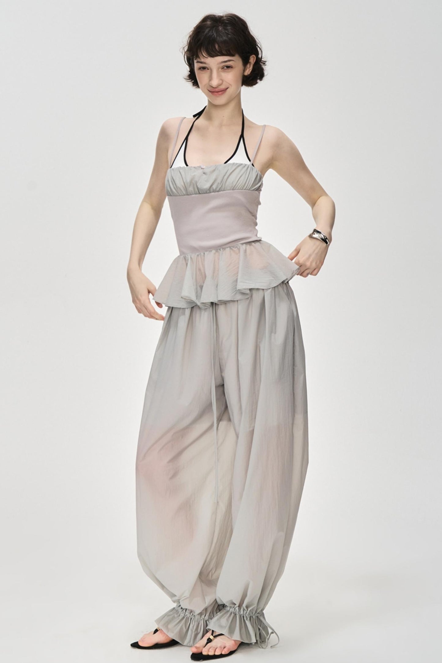 Luxury Glossy Drawstring Pants