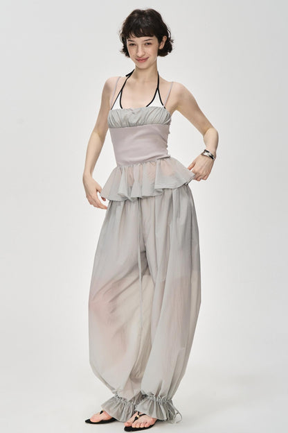 Luxury Glossy Drawstring Pants