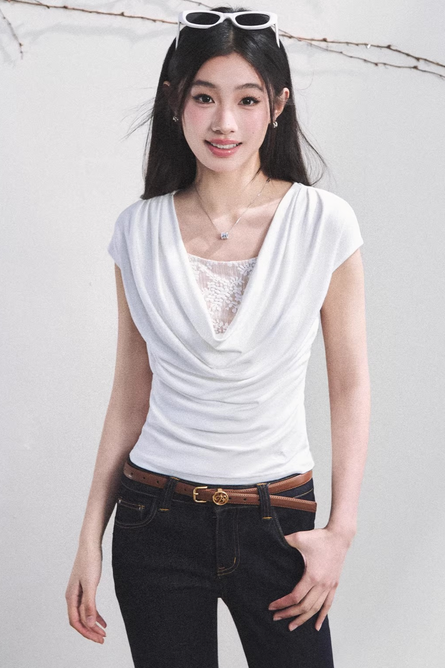 Lace Anti-Exposure Blouse