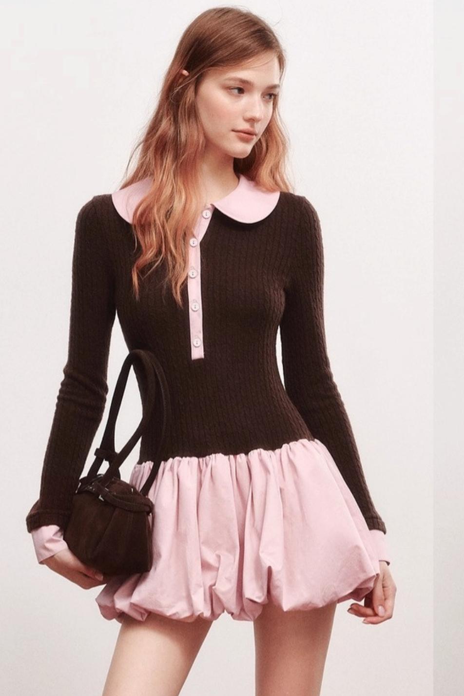 Knitted Flower Bud Dress