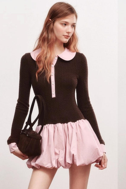 Knitted Flower Bud Dress