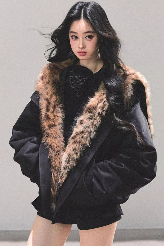 Hepburn-Style Quilted Winter Coat