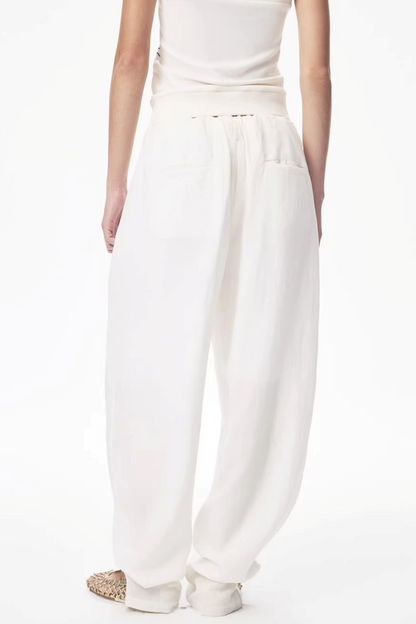 Tencel Ramie Carrot Pants