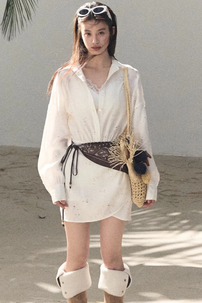 Jacquard Silk Dress Scarf Set