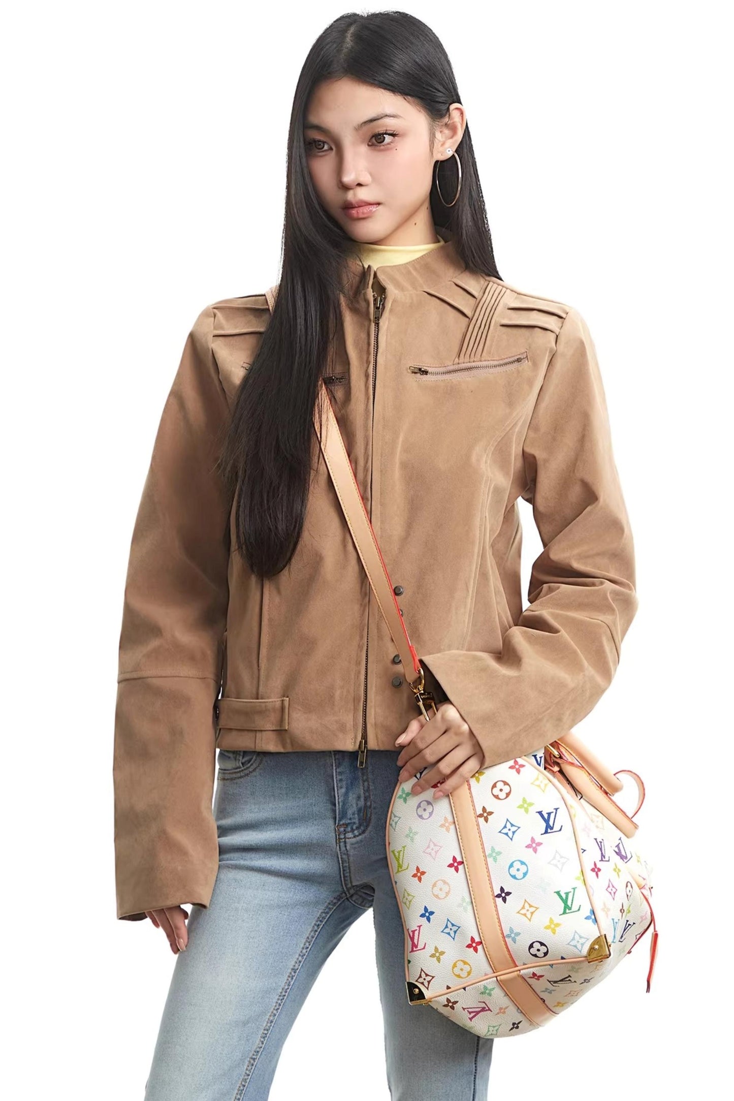 Retro Coffee Workwear Jacket