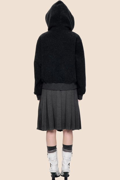 Vintage Woolen Hooded Jacket