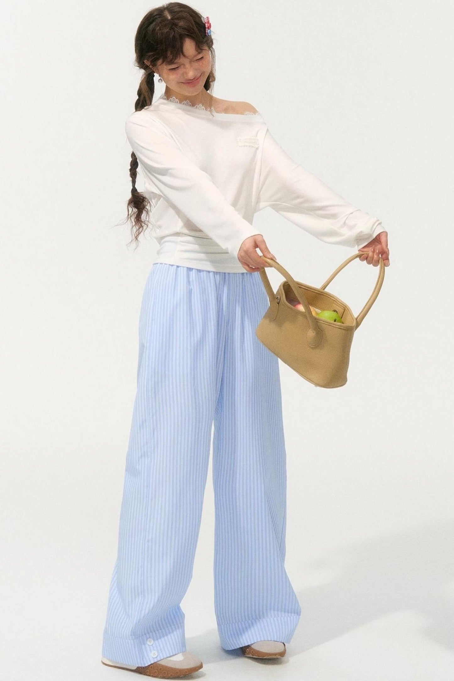 Striped Island Casual Pants