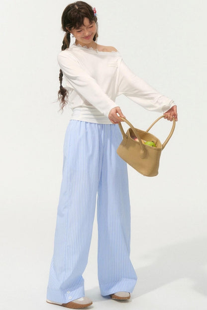Striped Island Casual Pants