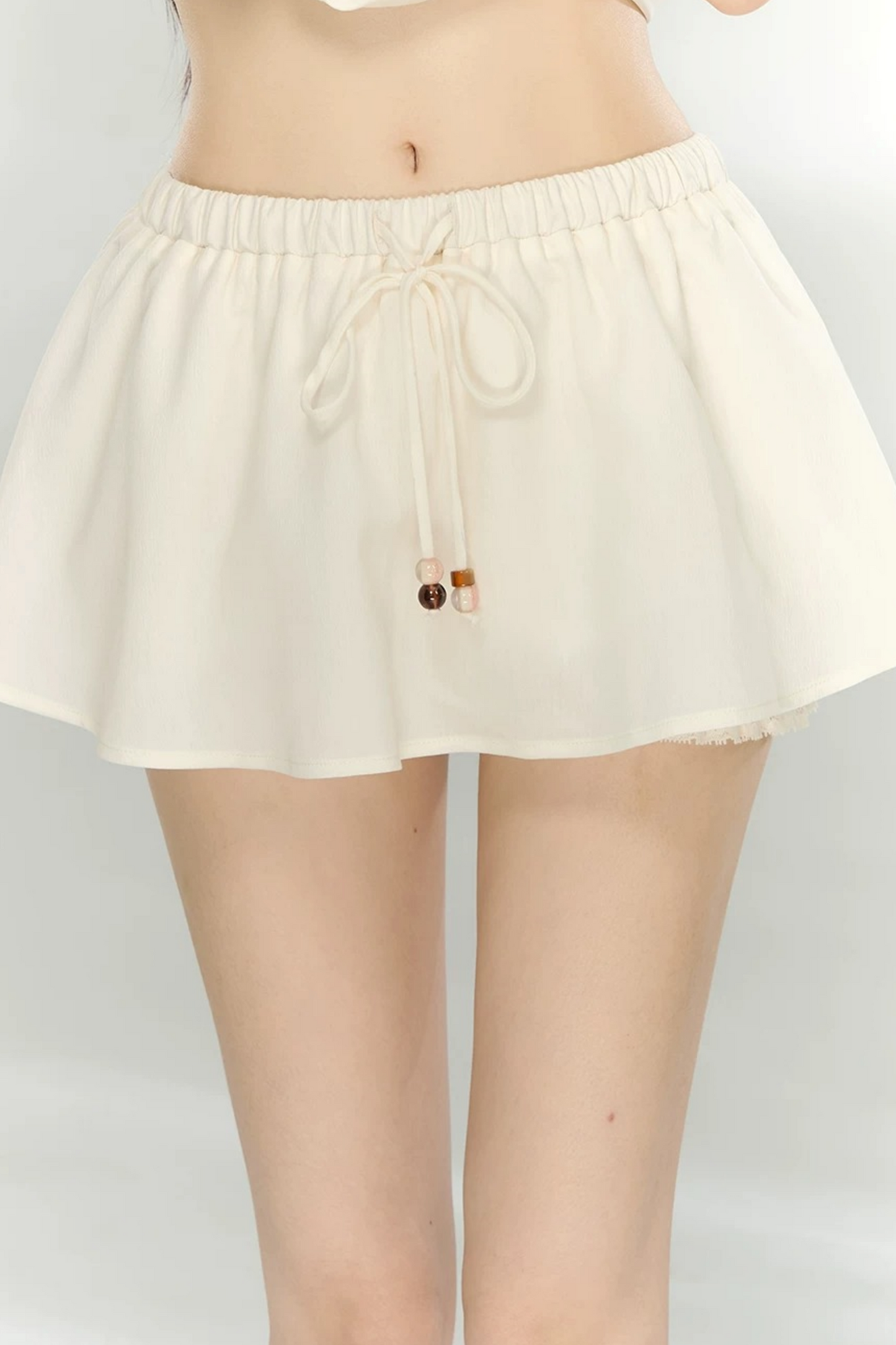 Lace Trim Acetate Two-Piece Set-Up