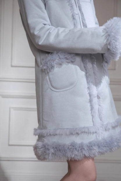 Misty Velvet Fur Coat