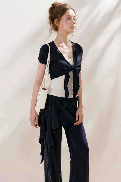 Sportique Wrap Flared Pants