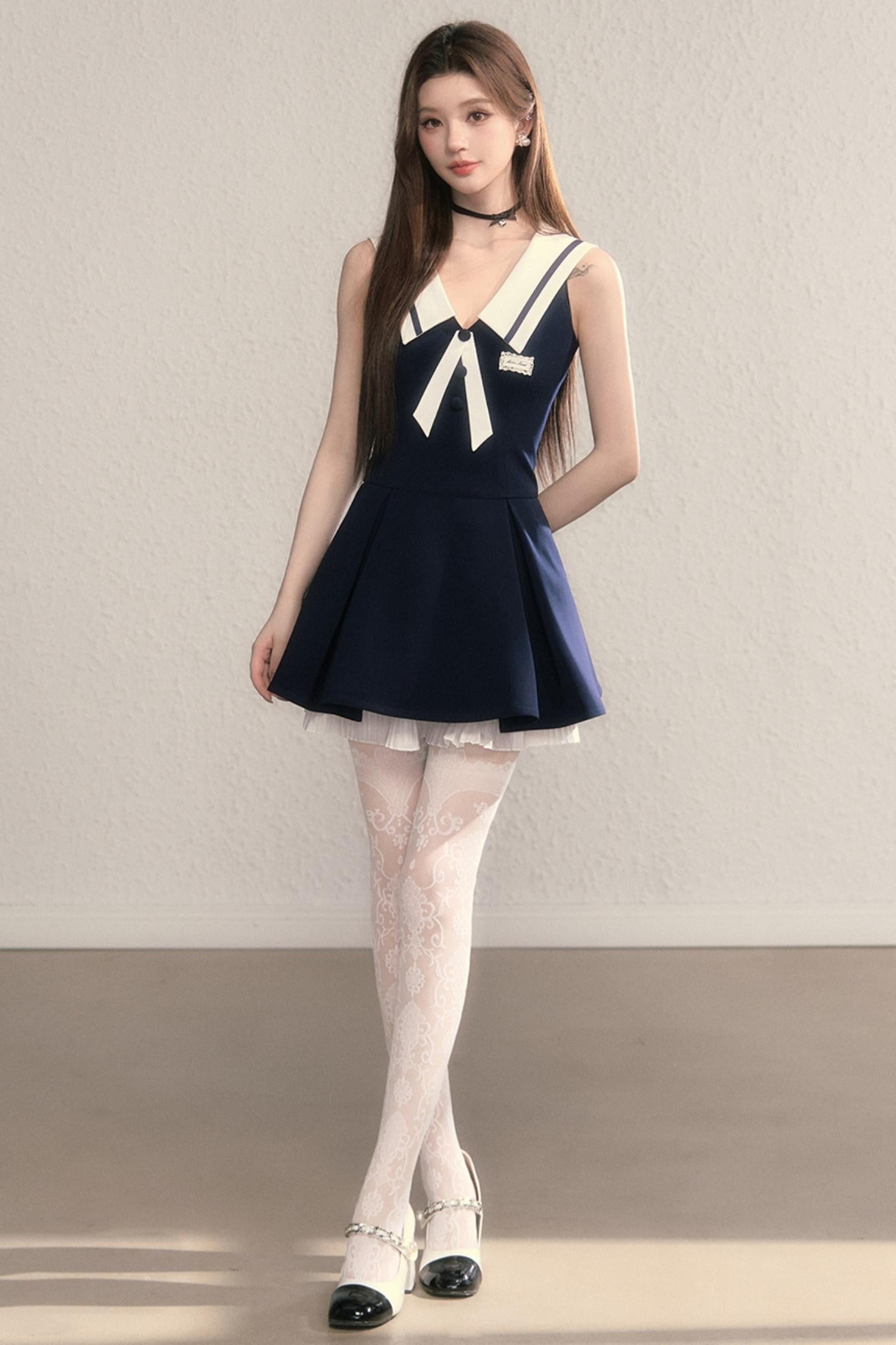 Gray Daughter Navy A-Line Dress