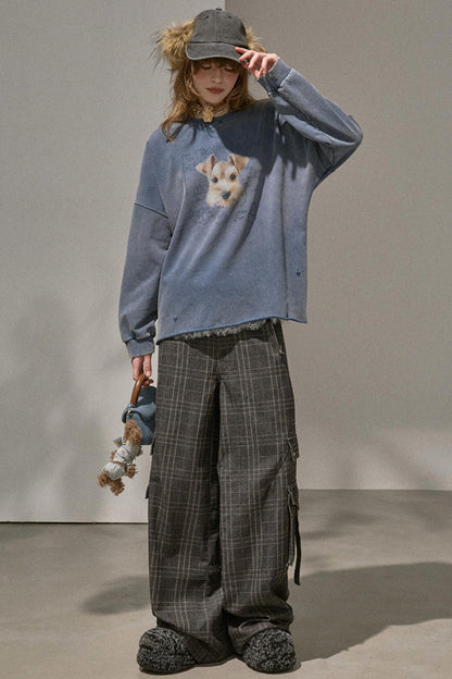 Lazy Vintage Style Pullover Top