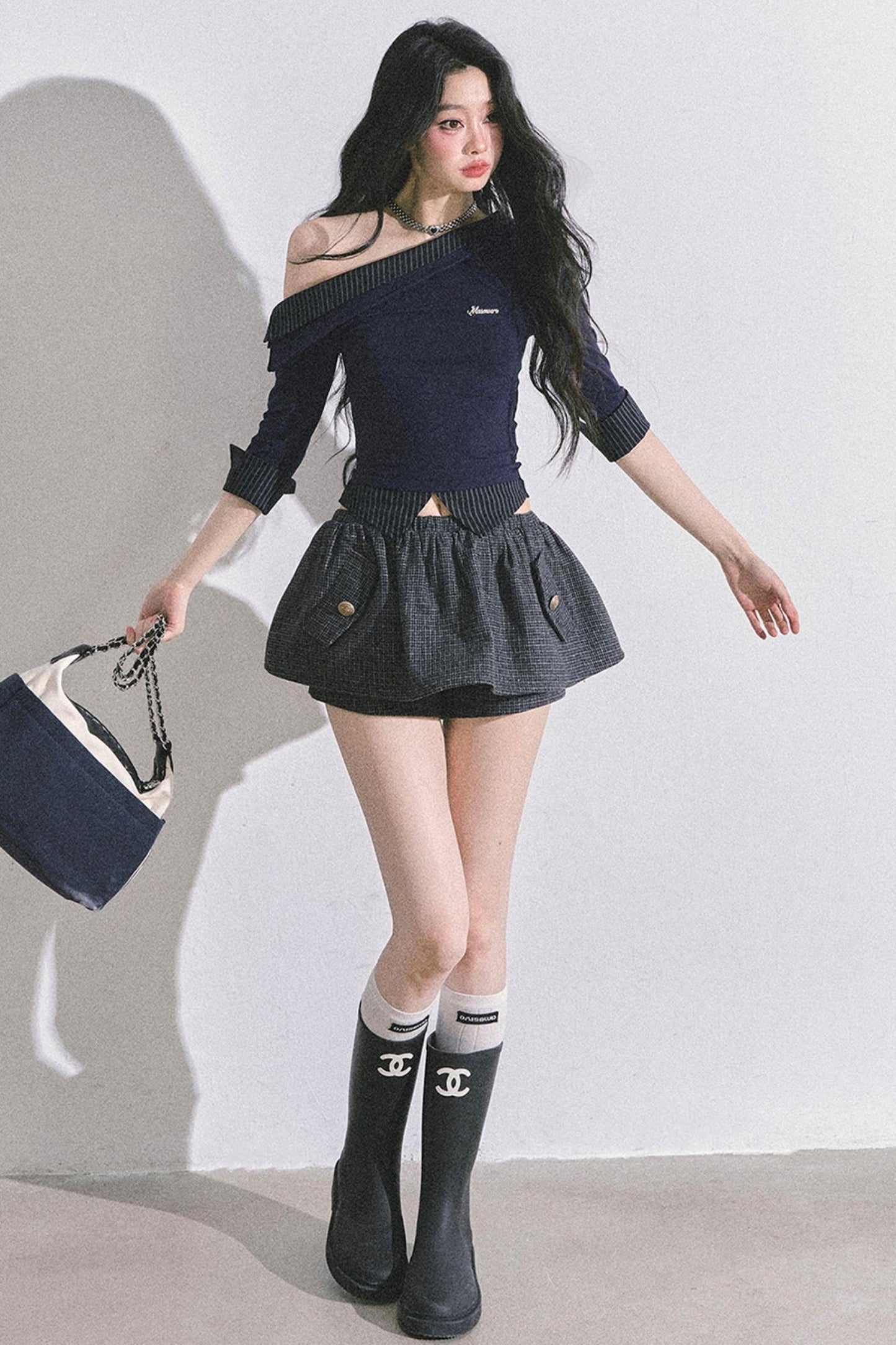 Gray Tone Striped T-Shirt