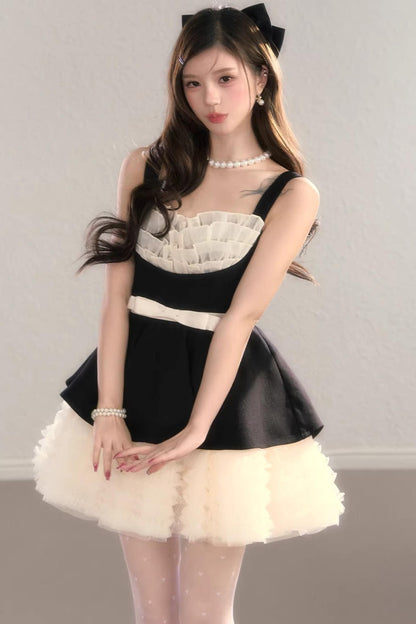 Gauze Lace Ball Gown Dress