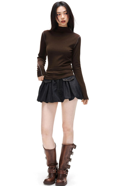 Floral Bud A-Line Skirt