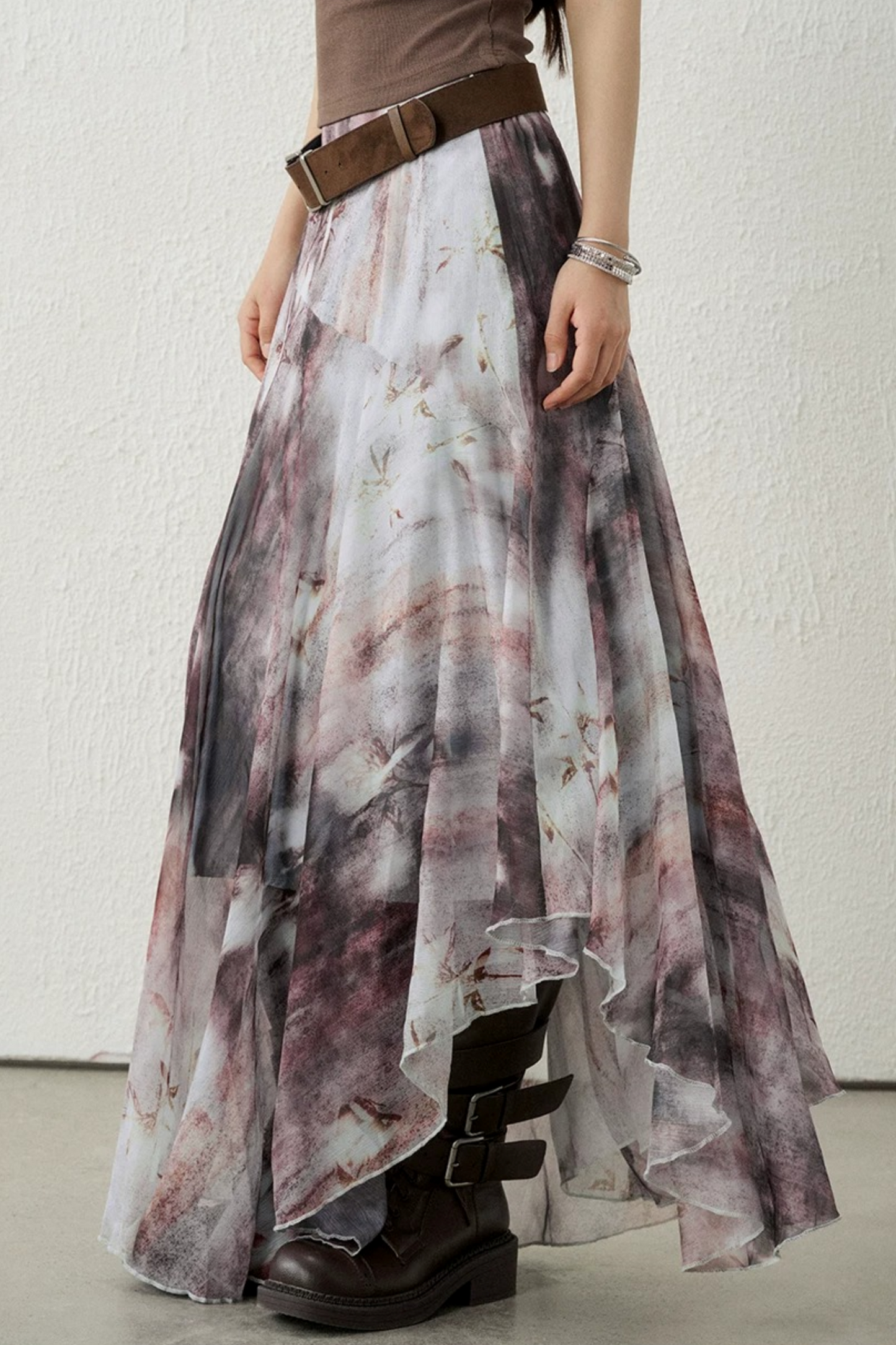 Zen-Inspired Purple Skirt