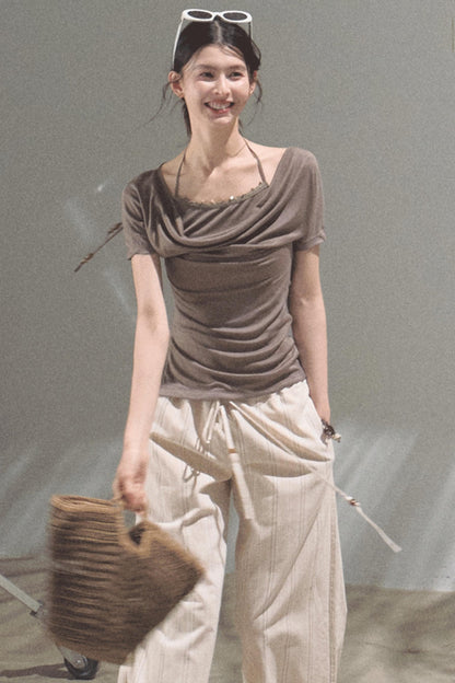 Desert One-Shoulder Top