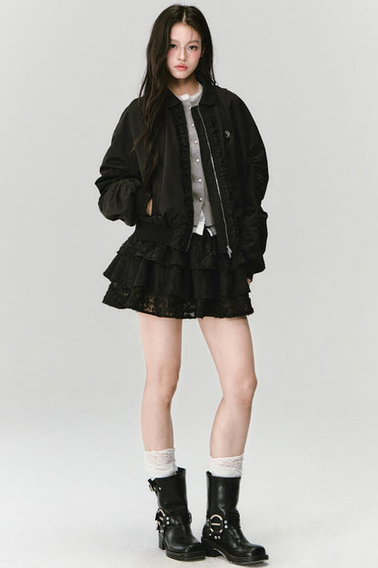 Lace Commuter Baggy Jacket