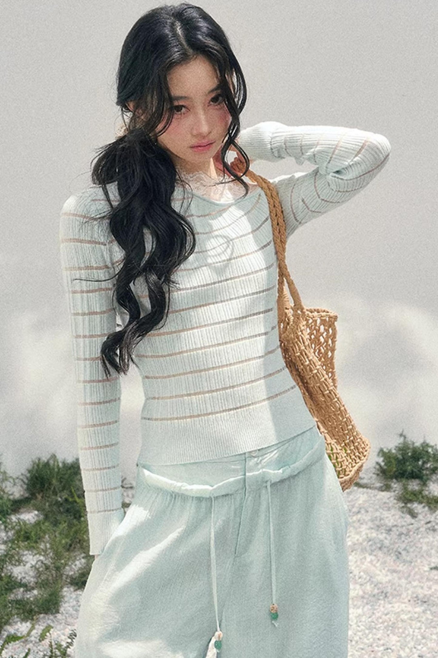 Gentle Glance Knitted Lace Top