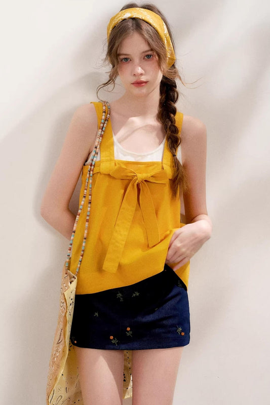 Romantic French Bow Tie Camisole