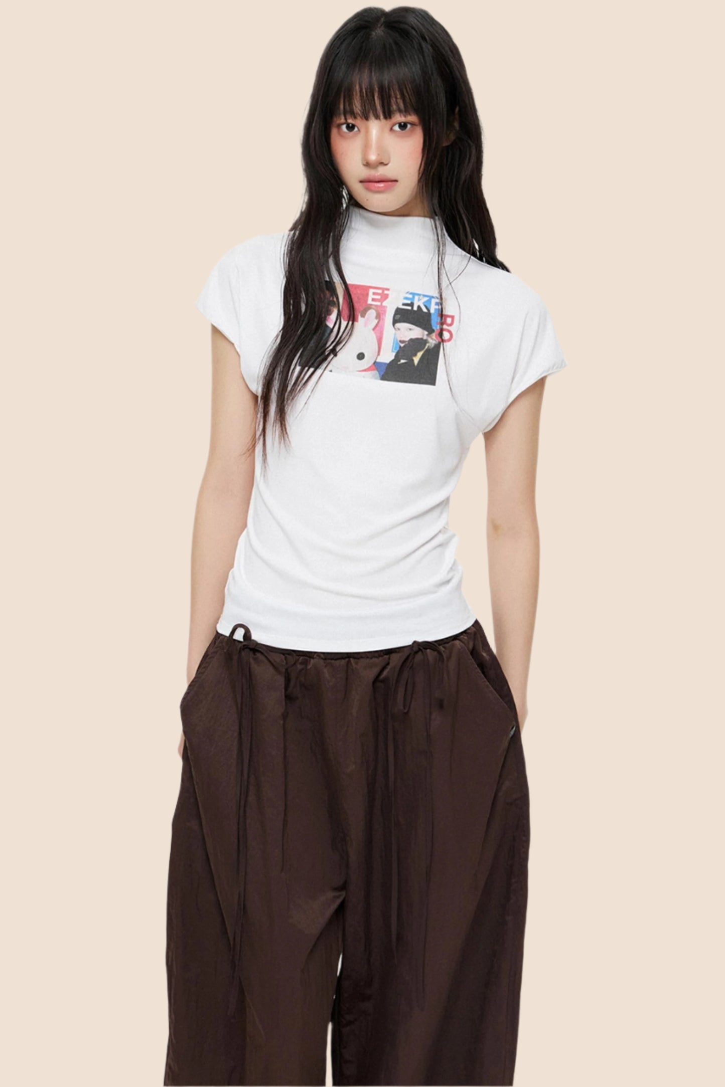 Fitted Short Sleeve Crop Tee