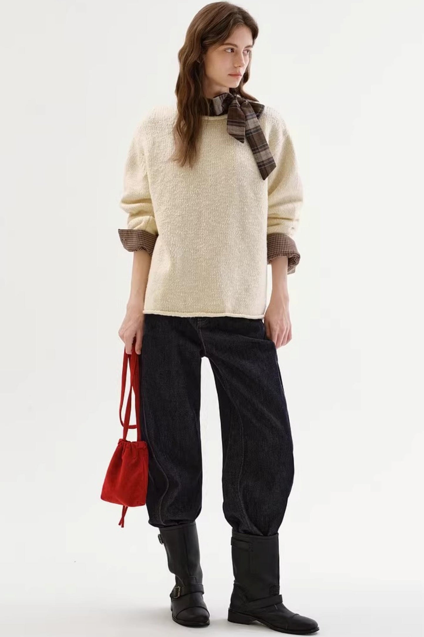 Textured Snowflake Sweater