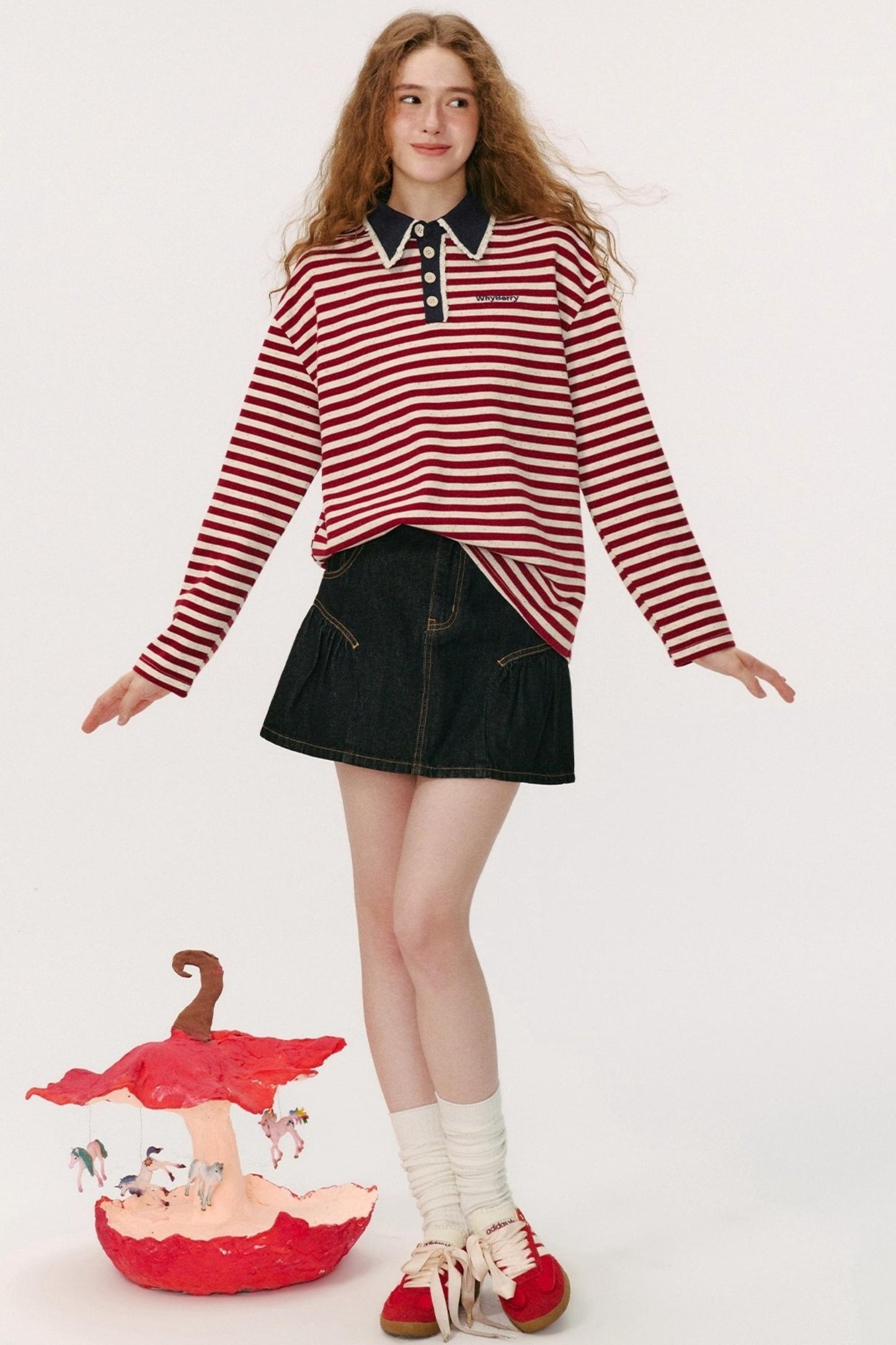 Vintage Striped Polo Shirt