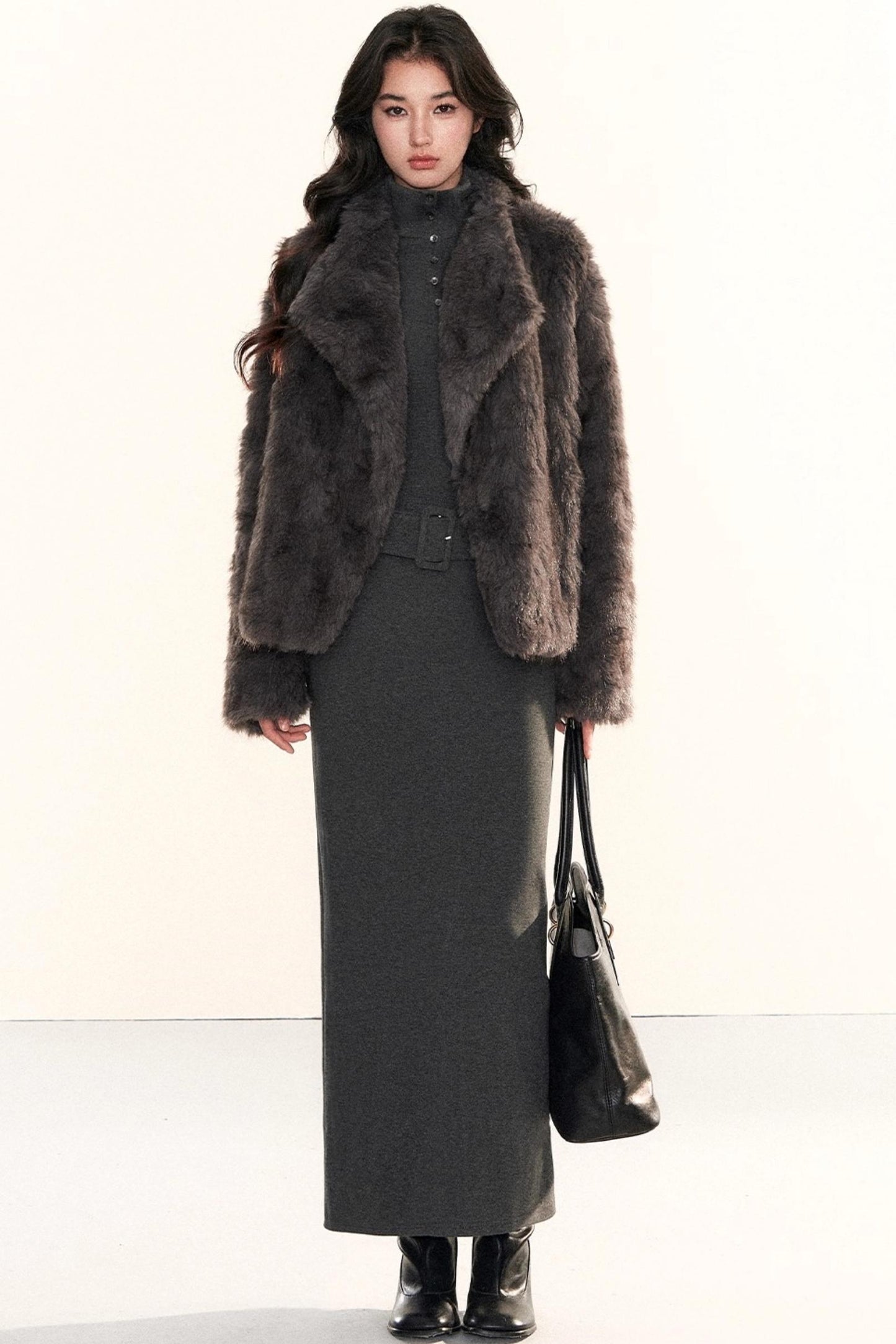 Retro Eco-Friendly Fur Coat