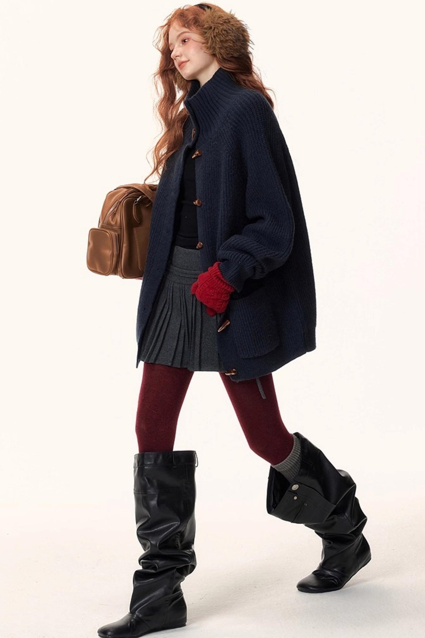 Japanese Retro Knit Cardigan